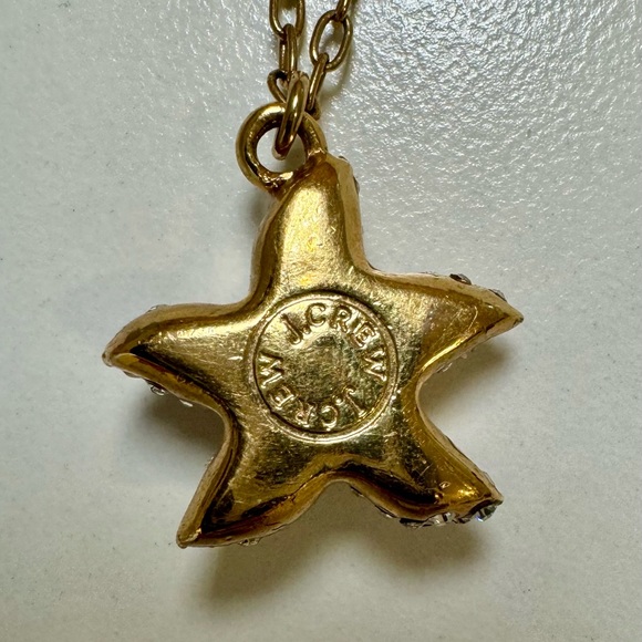 JCrew Crystal Starfish Necklace - Picture 2 of 4